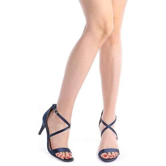 NEW DREAM PAIRS Women's 7 Dolce Stilettos Open Toe Pump Heel - Picture 2 of 9